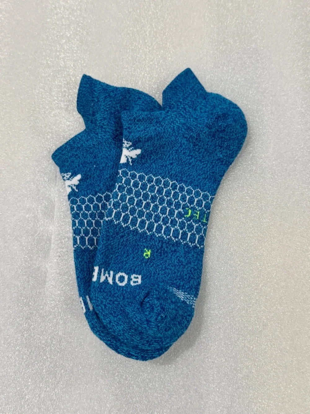 Bombas NWT 3 Pair HEX-TEC Medium 1 EA Blue White Black New With Tags ANKLE